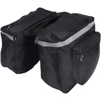 Gistuch sacoche de vélo 25L, Kit de sacoches étanches double face, Pour VTT & Vélo de randonnée, Noir