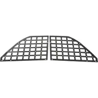 Gistuch 1 paire de plaques de rangement de la lunette arrière, acier noir, organisateur de bagages intérieurs, étagère, porte-bagages, remplacement pour Ford Bronco 4dr 2021 à 2023