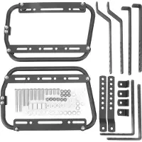Gistuch Moto Supports latéraux en alliage d'aluminium Sac de selle Rack Rack haute charge de serrage