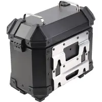 Gistuch 1 paire de valises latérales de moto avec serrure de sécurité et poignée, 18 l, boîte de selle portable en alliage d'aluminium