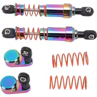 Gistuch 1 paire d'amortisseurs de voiture RC 95 mm en alliage d'aluminium avec bouchon de déport