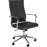 BellaFurn Chaise de bureau ergonomique - chaise de bureau - grand confort d'assise, réglable en continu | Couleur : noir