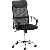 BellaFurn Chaise de bureau ergonomique réglable - Chaise de bureau - Assise confortable | Couleur : noir