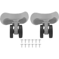 Gistuch 1 paire de bagages Universal Wheel Professional Calme Weast Résistance valise roues de remplacement pour gris clair