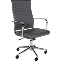 BellaFurn Chaise de bureau ergonomique - chaise de bureau - grand confort d'assise, réglable en continu | Couleur : gris