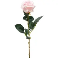 Gistuch Rose artificielle, haute simulation, résistante à la déformation, résistante à la lumière, réaliste, pour les mariages, la décoration, rose clair