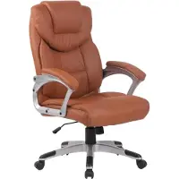 BellaFurn Chaise de bureau ergonomique - chaise de bureau - pivotante et inclinable pour un confort optimal | couleur : marron clair