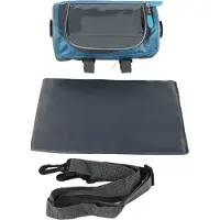 Gistuch Sacoche de guidon de vélo étanche, rangement frontal de vélo avec bandoulière amovible pour la navigation du téléphone portable, bleu