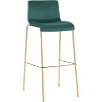 BellaFurn Tabouret de bar en velours - design cadre doré, expérience confortable