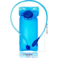 Gistuch vessie d'eau de sport 2L, poche à eau en TPU, rangement portable, sans BPA, pour l'escalade, l'équitation, le marathon, le rallye de cross, le sac à bouteille, les voyages