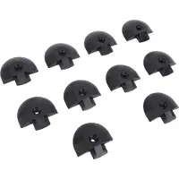 Gistuch 10 embouts coudés pour ferrures semi-circulaires à rail en L, éliminent les bords pointus sur le rail, plateau de camion, remorque, contrôle du fret, pick-up, camping-car, VTT