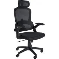 BellaFurn Chaise de bureau ergonomique - Chaise de bureau - Beskabeln - Support lombaire réglable | Couleur : noir