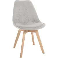 BellaFurn Chaise de salle à manger confortable - Chaise de cuisine - Rembourrage facile d'entretien | Couleur : Beige | Matériau : cordelette