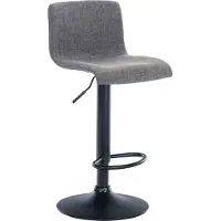 BellaFurn Tabouret de bar réglable - Chaise design - Assise ergonomique, finition tissu et chrome