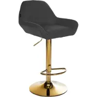 BellaFurn Tabouret de bar avec cache-poussière - tabouret de siège - hauteur réglable pour plus de confort | Couleur : noir