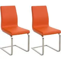 BellaFurn Set de 2 designs de chaises de salle à manger - chaises de cuisine confortables - faciles d'entretien - rembourrage agréable