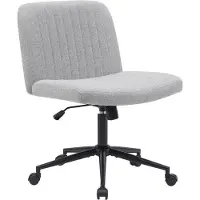 BellaFurn Chaise de bureau - chaise pivotante ergonomique - réglable en hauteur & pivotant à 360 degrés | Couleur : gris clair, Matériau : poussière