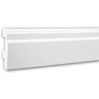 Profhome Plinthe 153101F Moulure décorative flexible design moderne blanc 2 m