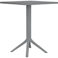 BellaFurn Table en bois foncé - table de terrasse - design résistant aux intempéries pour l'intérieur et l'extérieur