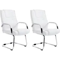 BellaFurn lot de 2 chaises de salle à manger - Piétement luge - Max. Capacité de charge 180 kg