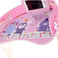 Gistuch Plateau de voyage pour enfant, siège, activité sur les genoux, organiseur semi-enveloppé avec poche transparente, poche latérale pour poussette, voiture, enfant, main dans