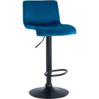 BellaFurn Tabouret de bar moderne en velours - assise luxueuse - piétement réglable et pivotant à 360