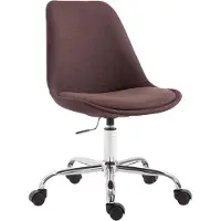 BellaFurn Chaise de bureau ergonomique - Chaise de bureau - Hauteur d'assise réglable en continu - Design moderne | Couleur : marron