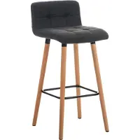 BellaFurn Tabouret de bar stylé - tabouret de bar - confortablement rembourré, longue durée de vie | couleur : gris foncé