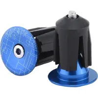 Gistuch 2pcs Bicycle Bar End Plugs Bike Lenker Caps für Road Mountain BikeBlue