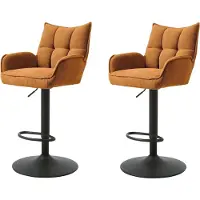 Freiraum Barhocker >Marilla< (2er-Set) in rostfarben - 52x113,5x53 (BxHxT)