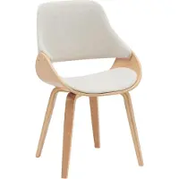 BellaFurn Chaise de salle à manger - Chaise de salle à manger - Design confortable, sièges our le salon | Couleur : Nature/Crème | Matériau : Poussière