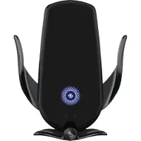 Topchances Chargeur de voiture sans fil, serrage automatique Sense 15W Chargeurs de voiture sans fil chargement magnétique Support de téléphone portable pour iPhone Samsung Huawei,Noir