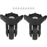 Gistuch Roulettes universelles pour valises, paire de roulettes silencieuses A65 de rechange pour bagages, taille S
