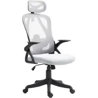 BellaFurn Chaise de bureau ergonomique - Chaise de bureau - Confort d'assise exceptionnel, soutien lombaire réglable | Couleur : gris