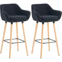BellaFurn lot de 2 tabourets de bar - Chaises hautes - Confort d'assise optimal - pour des moments conviviaux