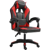 BellaFurn Chaise de bureau ergonomique Art Learning - chaise confortable - dossier réglable, matériaux de qualité | couleur : noir/rouge