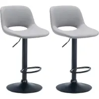 BellaFurn lot de 2 tabourets de bar - tabouret de bar - réglable et pivotant à 360 degrés
