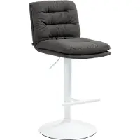 BellaFurn Tabouret de bar, siège en bois - métal réglable - fonction rotation 360°, chaise confortable