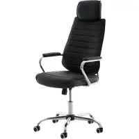BellaFurn Fauteuil de direction - chaise de bureau confortable - similicuir inhabituel | Couleur : noir