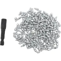 Gistuch 200 pièces de crampons pour pneus neige anti-dérapants Ice Spike Pneus à crampons résistants à l'usure ATV avec outils d'installation pour motos tout-terrain et scooters