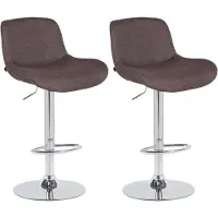 BellaFurn lot de 2 tabourets de bar modernes - design élégant - pivotant à 360°, hauteur réglable