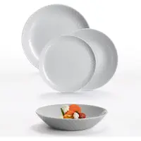Big Buy Cooking Service de table Vaisselle Service combiné pour 6 personnes Pampille 18 pcs. granit LUMINARC