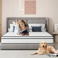 ProximaX 140x190cm Matelas à ressorts 7 zones, Matelas orthopédique à ressorts ensachés de fermeté moyenne (H3, 25cm)