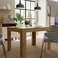 Freiraum Kulissentisch >KILLARNEY< (ausziehbar bis 175cm) in Mauvelle Eiche - 120(175)x78,2x85,2cm (BxHxT)