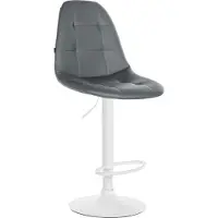BellaFurn Tabouret de bar en simili-cuir - Tabouret de bar - hauteur réglable, protection du sol