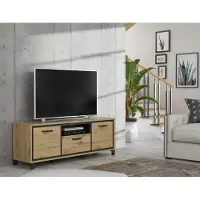 Freiraum TV-Board >Trondheim< in schwarz,braun - 158,4x58,9x41,5cm (BxHxT)