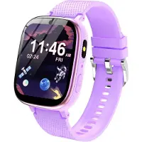 Topchances Montre intelligente pour enfants, 1,83″ montre pour enfants avec 30 jeux, appels, caméra, musique, podomètre, réveil, carte d'apprentissage, livre audio, cadeau pour 3-12 filles/garçons,Violet