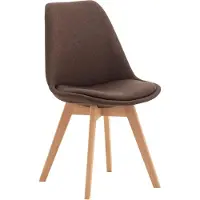 BellaFurn Chaise de salle à manger confortable - Chaise de cuisine - Rembourrage facile d'entretien | Couleur : Marron | Matériau : Poussière