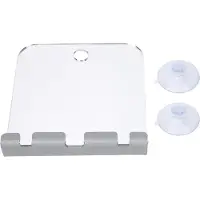 Gistuch Miroir de salle de bain antibuée pour rasage, miroir de douche carré, miroir incassable avec crochet de rasage