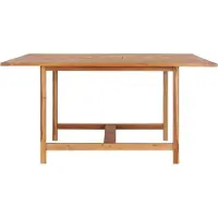 Syfax Table de jardin 150x150x76 cm Bois de teck solide